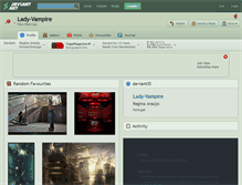 Tablet Screenshot of lady-vampire.deviantart.com