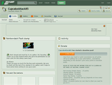 Tablet Screenshot of cupcakeattack85.deviantart.com