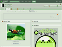 Tablet Screenshot of emochick91.deviantart.com