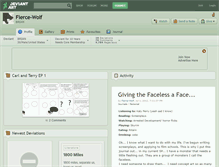 Tablet Screenshot of fierce-wolf.deviantart.com