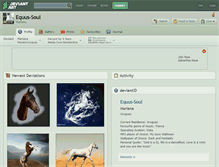 Tablet Screenshot of equus-soul.deviantart.com
