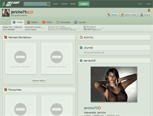 Tablet Screenshot of jericho75.deviantart.com