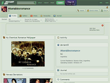 Tablet Screenshot of miserablexromance.deviantart.com