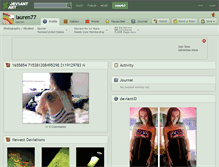 Tablet Screenshot of lauren77.deviantart.com