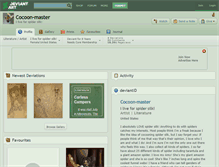 Tablet Screenshot of cocoon-master.deviantart.com