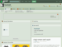 Tablet Screenshot of hayalsaati.deviantart.com