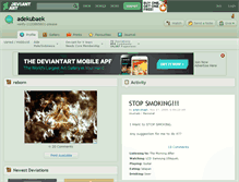 Tablet Screenshot of adekubaek.deviantart.com