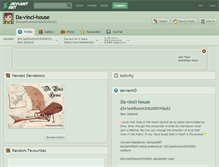 Tablet Screenshot of da-vinci-house.deviantart.com