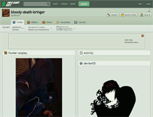 Tablet Screenshot of bloody-death-bringer.deviantart.com