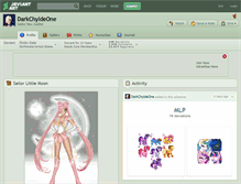 Tablet Screenshot of darkchyldeone.deviantart.com