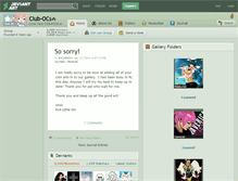 Tablet Screenshot of club-ocs.deviantart.com