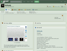 Tablet Screenshot of nohbudy.deviantart.com