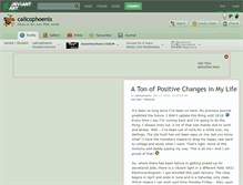 Tablet Screenshot of calicophoenix.deviantart.com