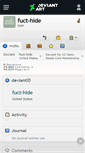 Mobile Screenshot of fuct-hide.deviantart.com