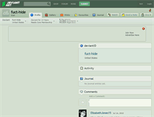 Tablet Screenshot of fuct-hide.deviantart.com