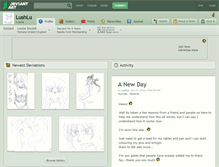 Tablet Screenshot of lushlu.deviantart.com