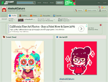 Tablet Screenshot of akatsukizakuro.deviantart.com