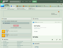 Tablet Screenshot of jv-fox.deviantart.com