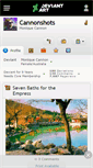 Mobile Screenshot of cannonshots.deviantart.com