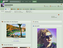 Tablet Screenshot of cannonshots.deviantart.com
