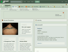 Tablet Screenshot of holyurn.deviantart.com