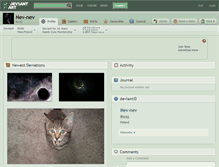 Tablet Screenshot of nev-nev.deviantart.com