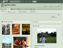 Tablet Screenshot of operation-apathy.deviantart.com