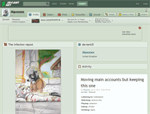 Tablet Screenshot of maxooos.deviantart.com