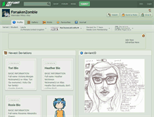Tablet Screenshot of forsakenzombie.deviantart.com