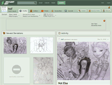 Tablet Screenshot of ivcf.deviantart.com