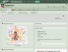 Tablet Screenshot of fashion-furs.deviantart.com