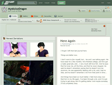 Tablet Screenshot of mysticicedragon.deviantart.com