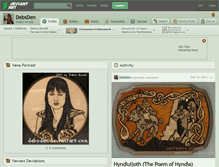 Tablet Screenshot of debsden.deviantart.com
