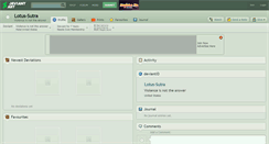 Desktop Screenshot of lotus-sutra.deviantart.com