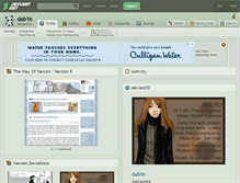 Tablet Screenshot of dabyo.deviantart.com