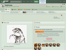 Tablet Screenshot of dolphinsea.deviantart.com