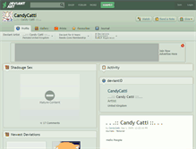 Tablet Screenshot of candycatti.deviantart.com