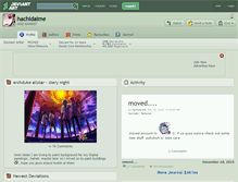 Tablet Screenshot of hachidaime.deviantart.com