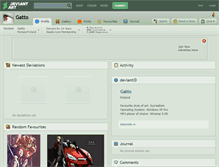 Tablet Screenshot of gatto.deviantart.com