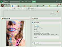Tablet Screenshot of hxcsalad.deviantart.com