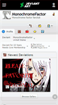 Mobile Screenshot of monochromefactor.deviantart.com
