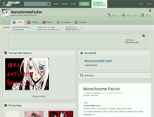 Tablet Screenshot of monochromefactor.deviantart.com