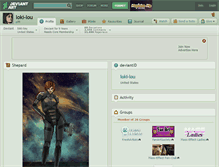 Tablet Screenshot of loki-lou.deviantart.com