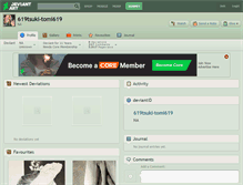 Tablet Screenshot of 619tsuki-tomi619.deviantart.com