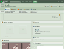 Tablet Screenshot of dj-lol.deviantart.com