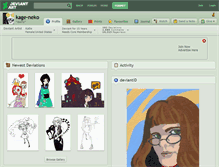 Tablet Screenshot of kage-neko.deviantart.com