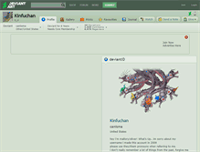 Tablet Screenshot of kinfuchan.deviantart.com