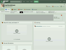 Tablet Screenshot of martinrobinson.deviantart.com