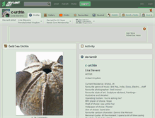 Tablet Screenshot of c-urchin.deviantart.com
