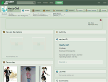 Tablet Screenshot of nasty-girl.deviantart.com